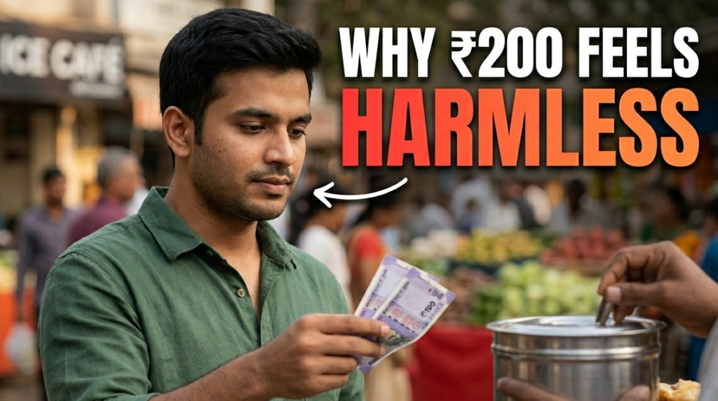 Infographic showing how small expenses add up daily spending habits